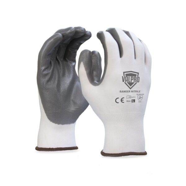 Gloves Nitrile White & grey