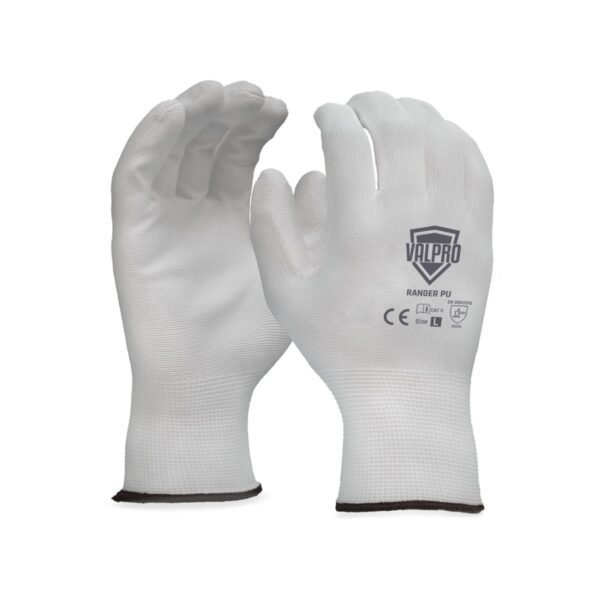 Gloves PU Coated Cut 1 White
